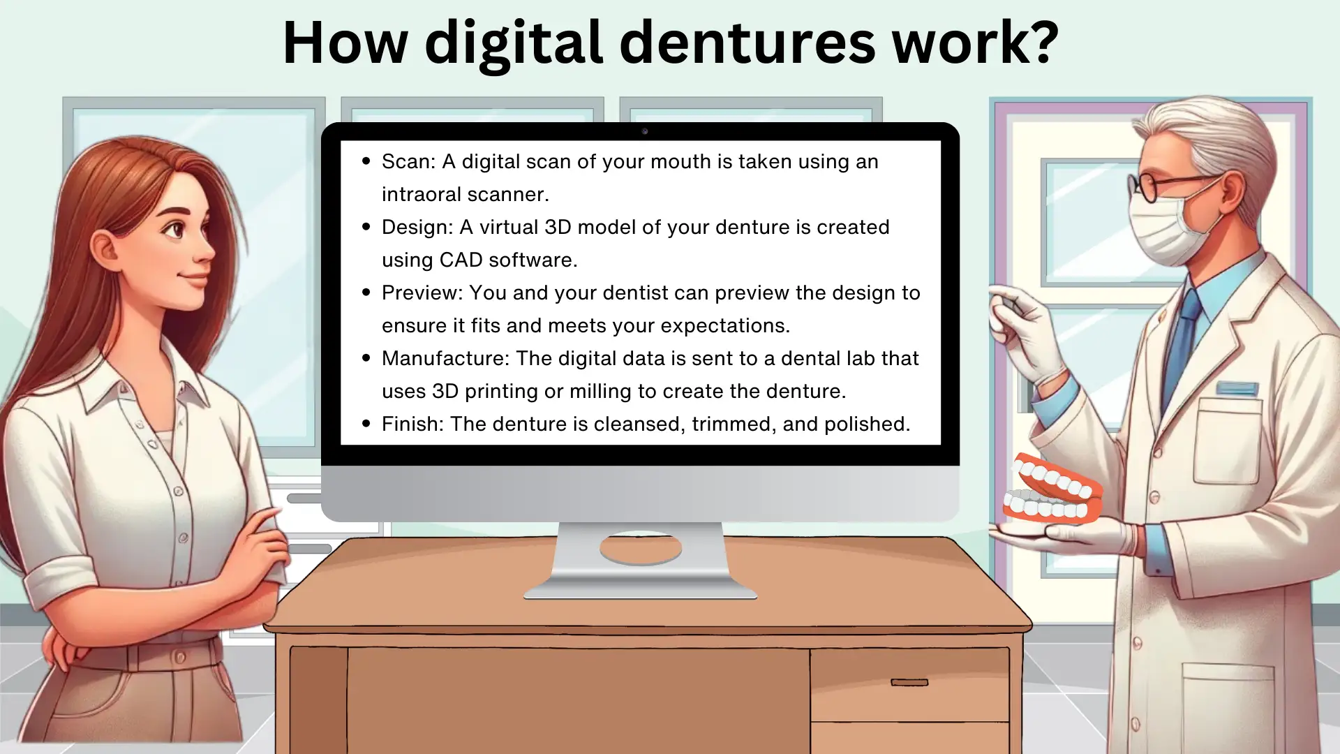How digital dentures work