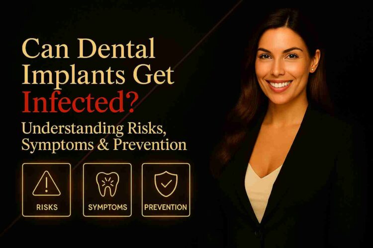 Can dental implant get infected